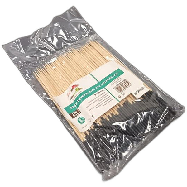 1-PACK OF PICK BAMBOO BLACK END 4.75IN