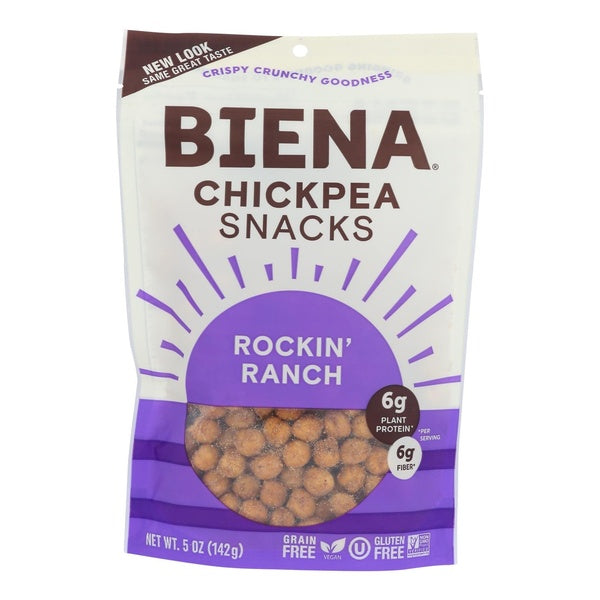 8-PACK OF Snack Chickpea Roasted Ranch Biena 5 oz