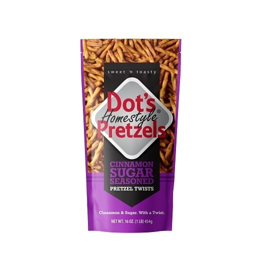 16-PACK OF Cinnamon Sugar Pretzel Twists Case Dot'S, 16 - 16 Oz