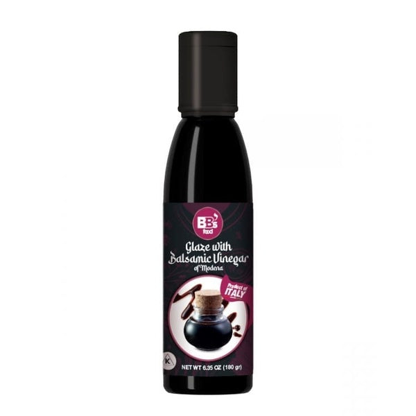 6-PACK OF Condiment Glaze Balsamic Triangle K Gourmet Glaze with Balsamic Vinegar of Modena 180gr