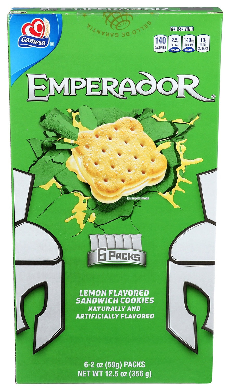 12-PACK OF COOKIE SANDWICH EMPERADOR, LEMON