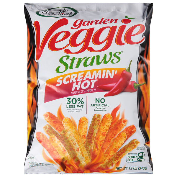 8-PACK OF SNACK VEGGIE VEGGIE STRAWS 12 OUNCE - CASE OF 8
