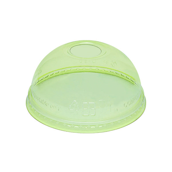 1000-PACK OF Lid Togo Karat Earth 98mm PLA Dome Lids for 12-24oz Cups, Green - 1,000 pcs