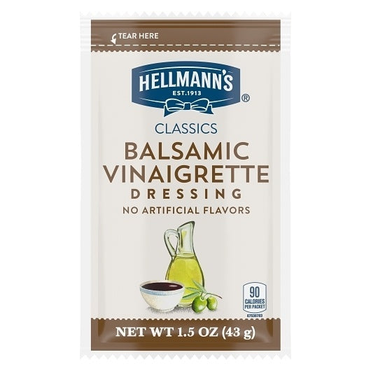 102-PACK OF Classics Balsamic Portion Control Dressing Single Serve Hellmans, 102 - 1.5 Oz