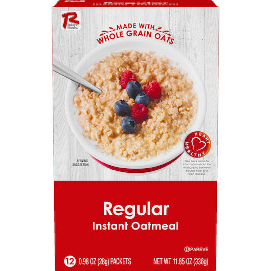 12-PACK OF Regular Instant Oatmeal Ralston, 12 - 11.85 Oz