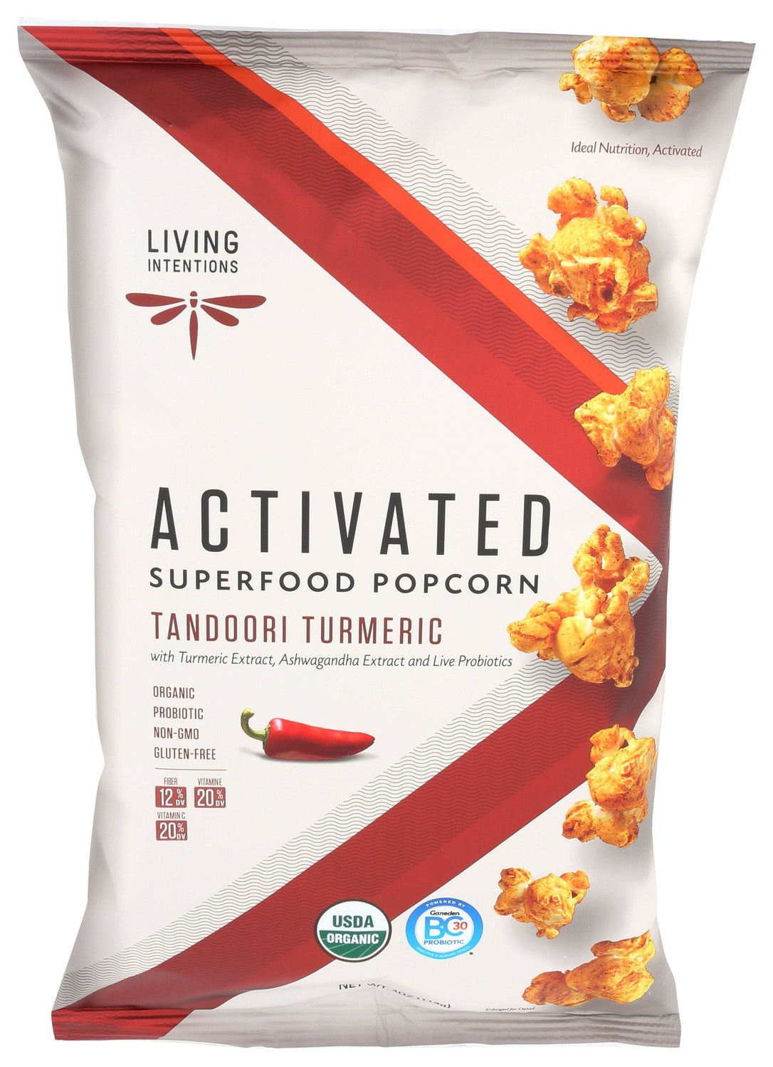 12-PACK OF SNACK POPCORN TANDOORI TURMERIC
