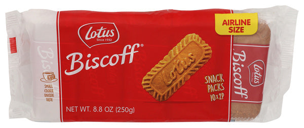 8- PACK OF COOKIE SNACK BISCOFF 8.8 OUNCE - CASE OF 8
