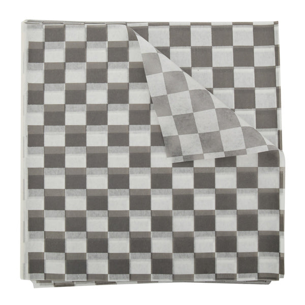 1-PACK OF LINER BASKET BLACK CHECK 12X12
