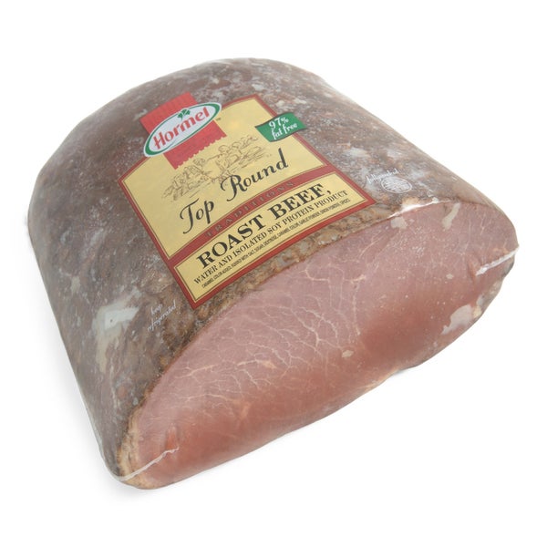 6#AVG-PACK OF BEEF ROAST TOP RND C\O MED DF