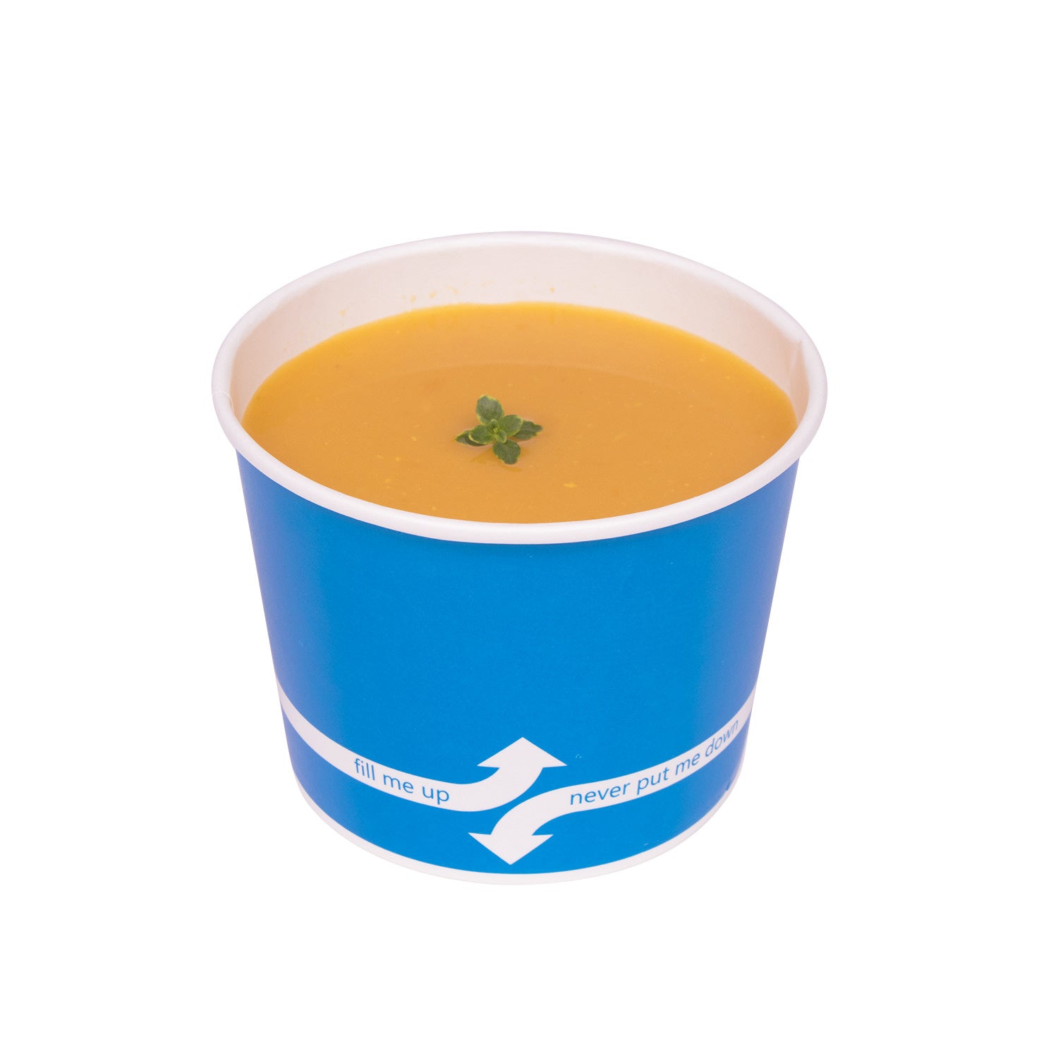 1000-PACK OF Container Takeout Karat 1,000 ct 16 oz Paper Food Containers | 112 mm | Blue