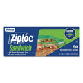 40-PACK OF Ziploc 383179 1.2 mil. 6.5 in. x 5.88 in. Resealable Sandwich Bags - Clear (40/Box)