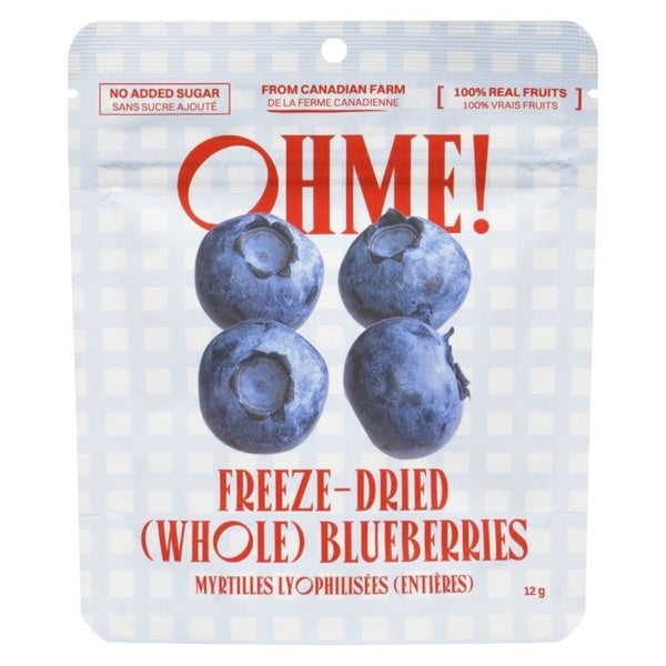 16-PACK OF OHME! Freeze-Dried Blueberries (Whole), No Sugar Added, Gluten-Free