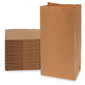 100-PACK OF Bag Paper 4# 100 Count Brown SOS Bags, 5x3.13x9.75 Inch 50 GSM Snack Size Prime Line Packaging Kraft Paper Bags, Paper Sacks for Treats, Candy, Cafés, Delis, Bakeries, Takeout, Delivery, in Bulk
