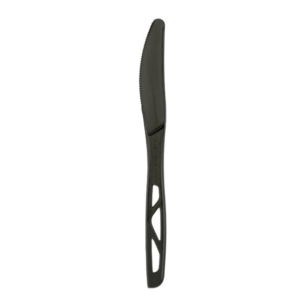 1-PACK OF CUTLERY PLASTIC BLK KNIFES