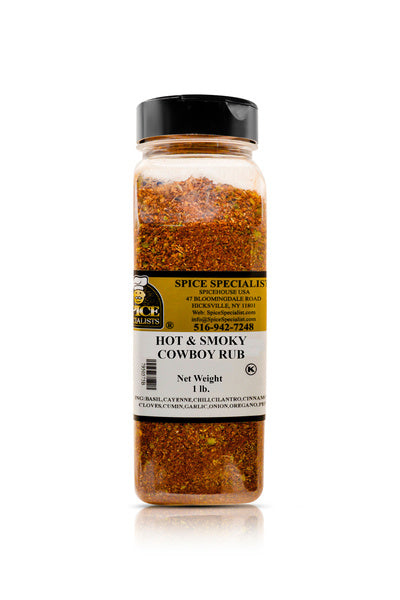12-PACK OF Cowboy Hot & Smoky BBQ Rub - 12 Pack of 1 lb. Containers