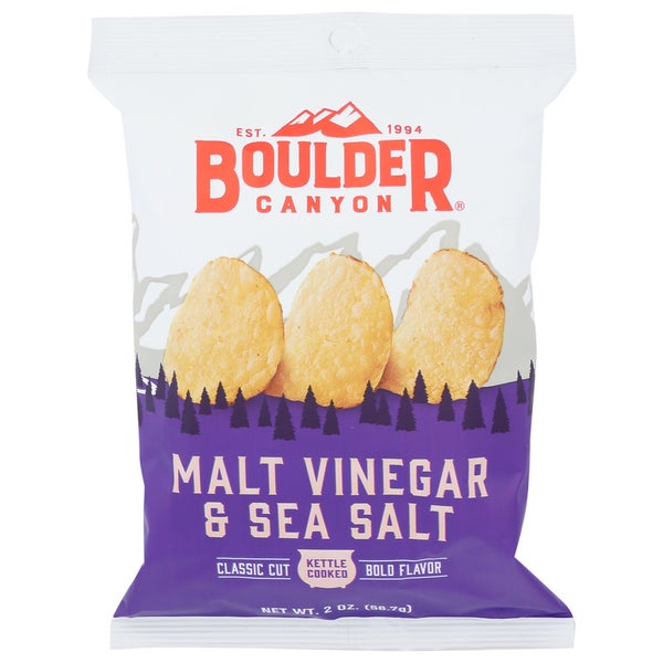 8-PACK OF CHIP POTATO MALT VINEGAR AND SEA SALT KETTLE