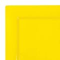 12-PACK OF Plate Cake 6.5" Yellow Square Plastic