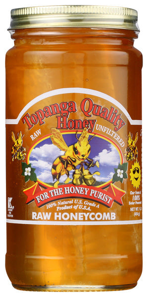 12-PACK OF HONEY RAW RAW HONEYCOMB 16 OUNCE - CASE OF 12