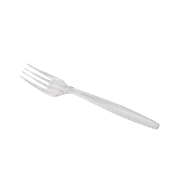1000-PACK OF Fork Plastic Karat 1,000 ct PS Plastic Extra Heavy Weight Fork, Clear