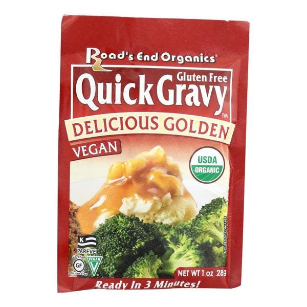 12-PACK OF Gravy Base Golden Mix Road's End Organics 1 fz