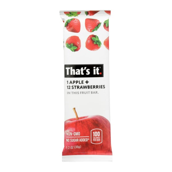 12-PACK OF SNACK BAR APPLE AND STRAWBERRY