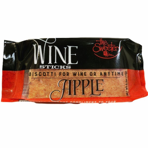100-PACK OF Cookies Biscotti Apple Wine Sticks 2 pack, The Sweetery