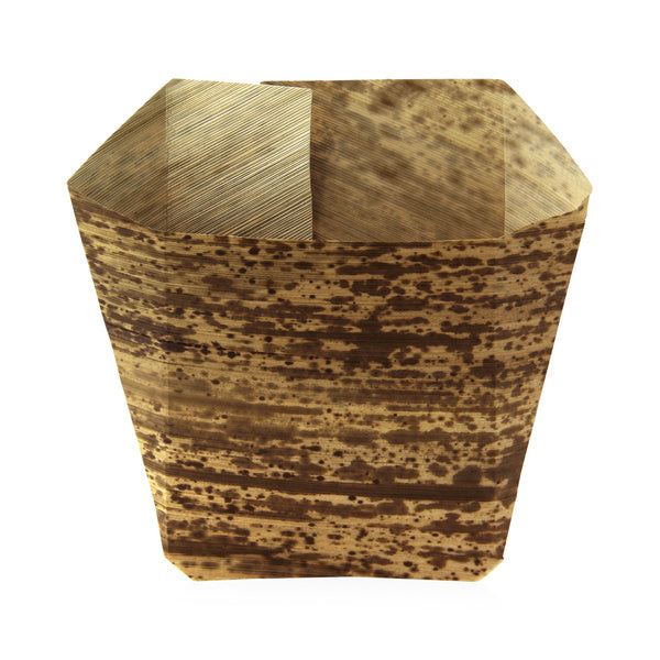1-PACK OF TRAY BIODEG BAMBOO LEAF