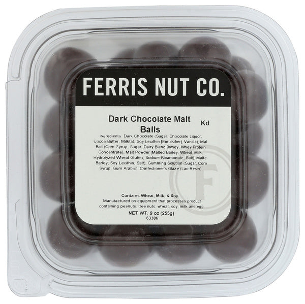 12-PACK OF CHOCOLATE DARK MALT BALLS 10 OUNCE - CASE OF 12