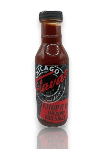 8-PACK OF SAUCE, BARBECUE, Hickory, Cooking, Cook, Dipping, Hickory, spicy, smokey, Ribs, Brisket, pull pork, Fried, Base, Bake, Grill, Poultry, Beef, Burgers, Fries, Chicken, Chop It Up Hickory BBQ Sauce Chicago Flavas 12oz 9pack Bottles Brand