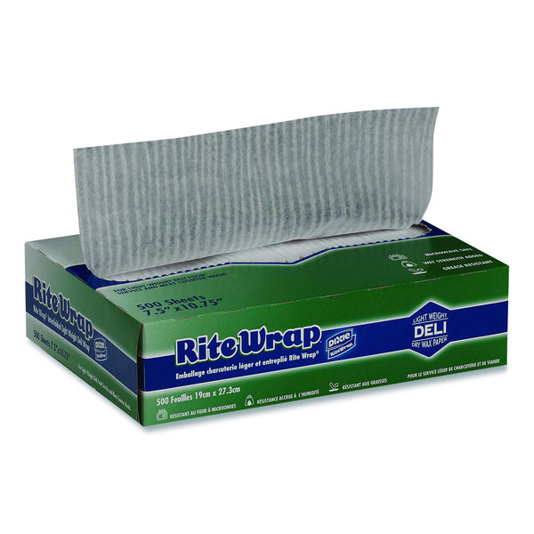 6000-PACK OF Dixie RW86W Dispens-A-Wax Waxed Deli Patty Paper 10.75 x 7.5 500/Box 12 Boxes/Carton