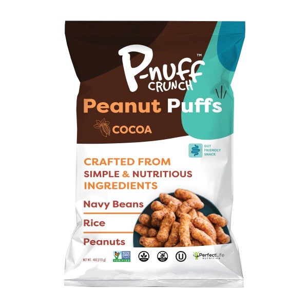 15-PACK OF Snack Puff Vegan Protein Cocoa P-nuff Crunch