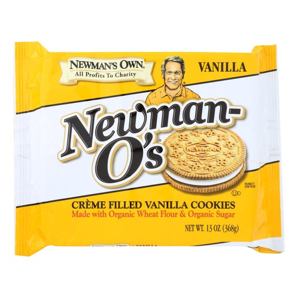 6-PACK OF Cookie Vanilla Crème Filled Newman's Own Organic 13 oz