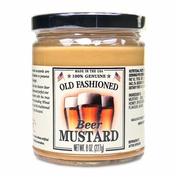 12-PACK OF Mustard Beer Old Fashioned Shemp's, Food Imagineering