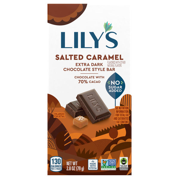 12-PACK OF CHOCOLATE BAR SALTED CARAMEL, EXTRA DARK