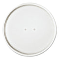 500-PACK OF Lid Paper SOLO CH16A-4000 Vented Paper Lids for 16 oz Food Containers - 3.9 in. Diameter, 0.9 in. Height - White (25 Lids per Bag, 20 Bags per Carton)