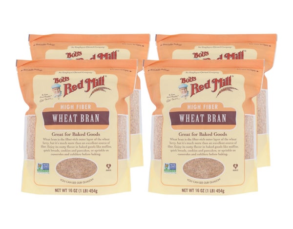 4-PACK OF Wheat Bran Wheat Bobsred 16 oz