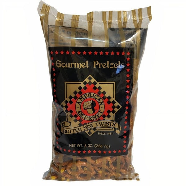 24-PACK OF Snack Pretzel Butter Mini Twist, American Gourmet of Snacks