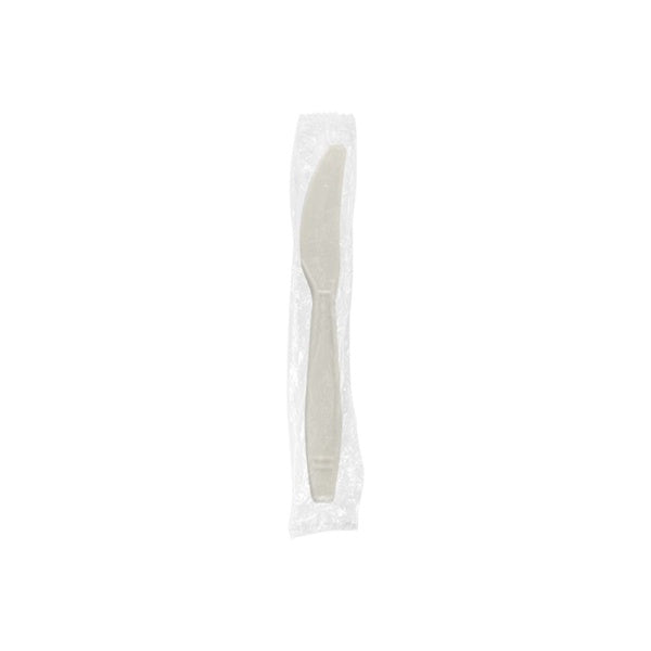 1000-PACK OF Knife Wrpd Karat Earth Heavy Weight Bio-Based Knives Wrapped, Natural - 1,000 pcs