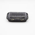 10-PACK OF Container Disp 7.25"x5" Black Bento Sushi Rectangular Container w/ Lid 500 Sets
