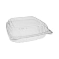 200-PACK OF Container Food Pactiv Corp. SENSATION SmartLock Hinged Lid Container - 9.21" x 8.87" x 3.07" Clear Plastic Packaging (200/Carton)