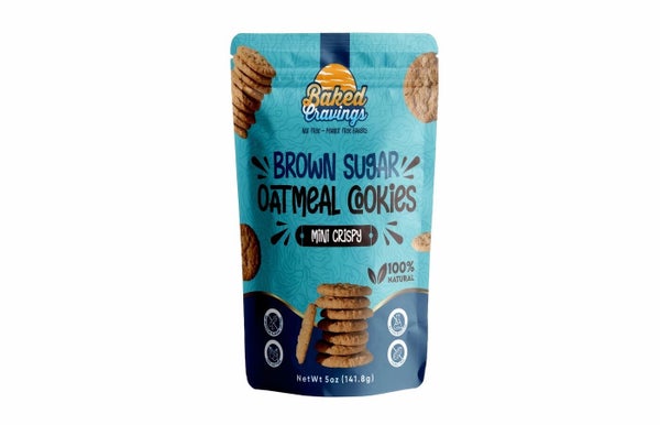 6-PACK OF BAKED CRAVINGS BROWN SUGAR COOKIE BAG