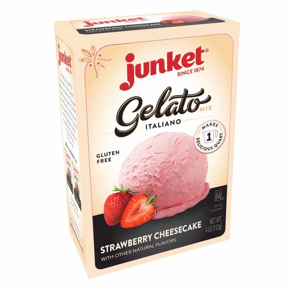 12-PACK OF Mix Gelato Strawberry Cheesecake, Junket Foods