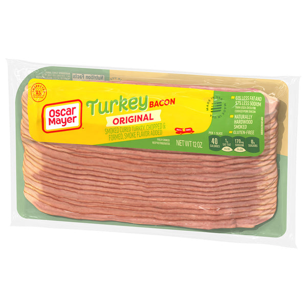 12 OZ-PACK OF BACON TURKEY SLI FZ
