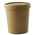 500-PACK OF BOWL PAPER 16 oz Ice Cream/Soup Paper Pint Containers w/ Lids Included | 500 count