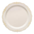 24-PACK OF Plate Appetizer 7.5" Vintage Plastic