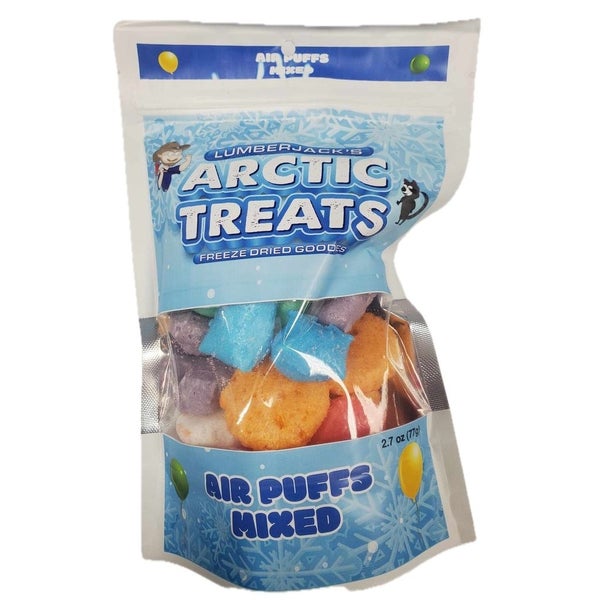 6-PACK OF Candy Freeze Dried Air Puffs Mixed, Lumberjack's Arctic Treats
