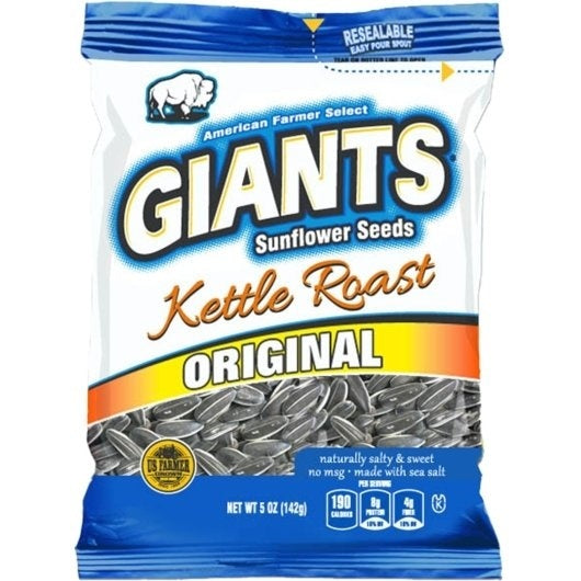 12-PACK OF Giants Kettle Roast Sweet & Salty Seeds Giant Snacks Inc, 12 - 5 Oz