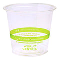 2000-PACK OF Cup Cold 3 oz World Centric Compostable PLA Cold Cups | 2000 count