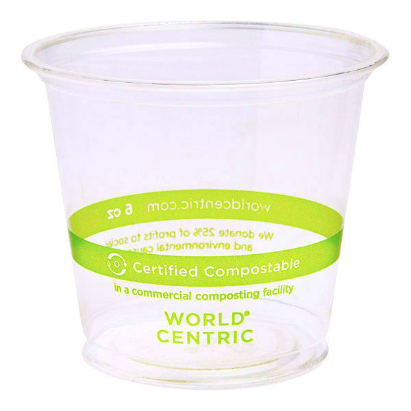 2000-PACK OF Cup Cold 3 oz World Centric Compostable PLA Cold Cups | 2000 count