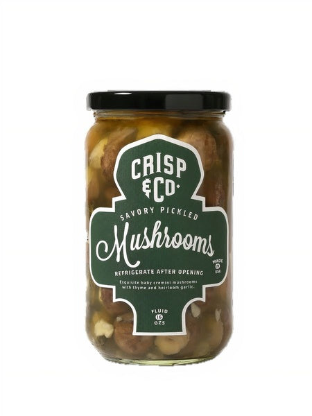 6-PACK OF Mushrooms Pickled, Crisp & Co